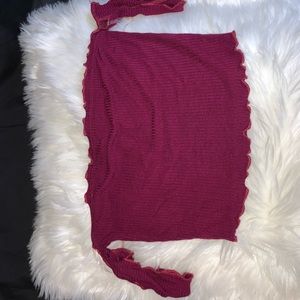 Off the shoulder crop top